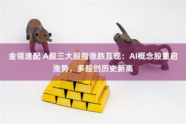 金领速配 A股三大股指涨跌互现：AI概念股重启涨势，多股创历史新高