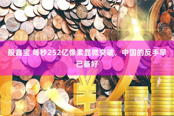股鑫宝 每秒252亿像素显微突破，中国的反手早已备好